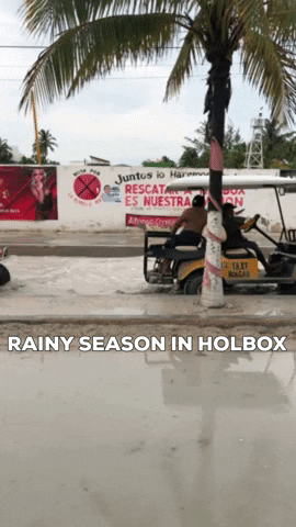 saison des pluies à Holbox